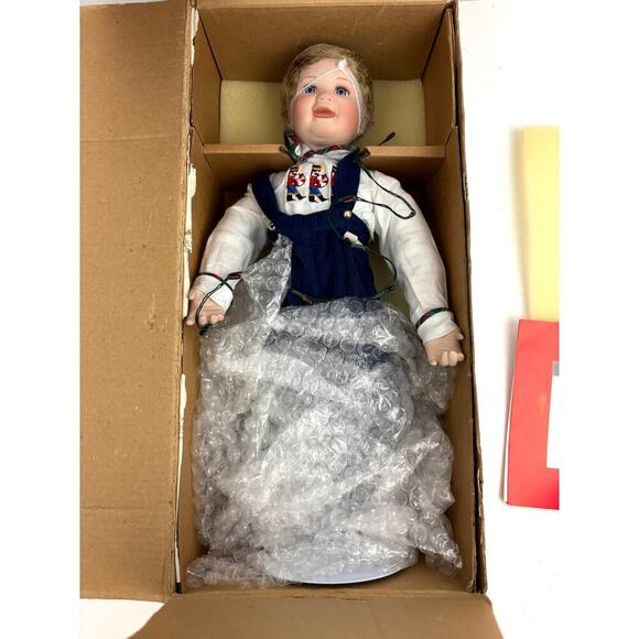 VTG Ashton Drake Galleries Patrick Porcelain Boy Doll 1995 Stand Original #93222 - Picture 5 of 16